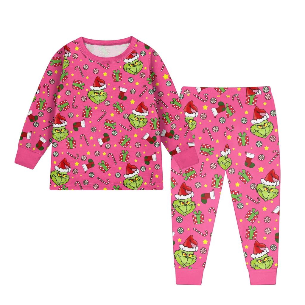 Детский модный костюм юбка топ с круглым вырезом и длинными рукавами брюки