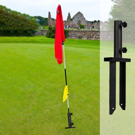 Сверхпрочный держатель для флагштока, металлический штырь для флага, наземный, регулируемое основание для флага, универсальные осветительные колышки, стойка для улицы, устойчивая к ржавчине