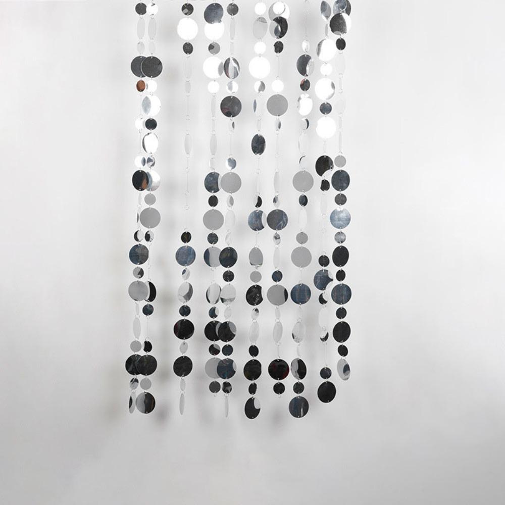 10 шт. 1 метр Блестки Подвесные Фольгированные Шторы ПВХ Блестящие Шторы Нити из Пайеток Бисерные Нити Блестящий Бисер Золото Серебро