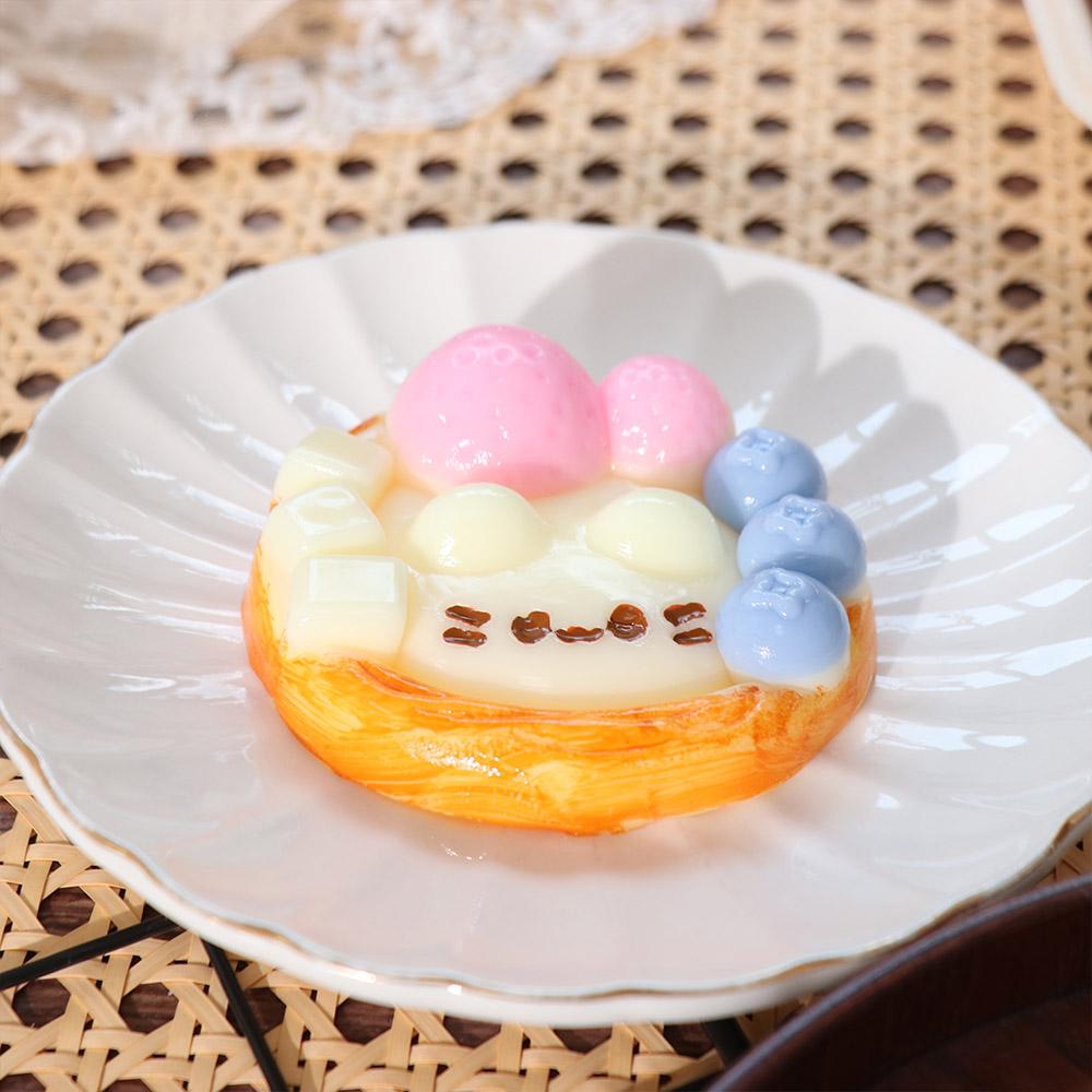 Birthday Gift Pinching Egg Tart Squishy Fingertip Hand Relax Sensory Fidget Ball Kawaii Cartoon Slow Rebound For Students