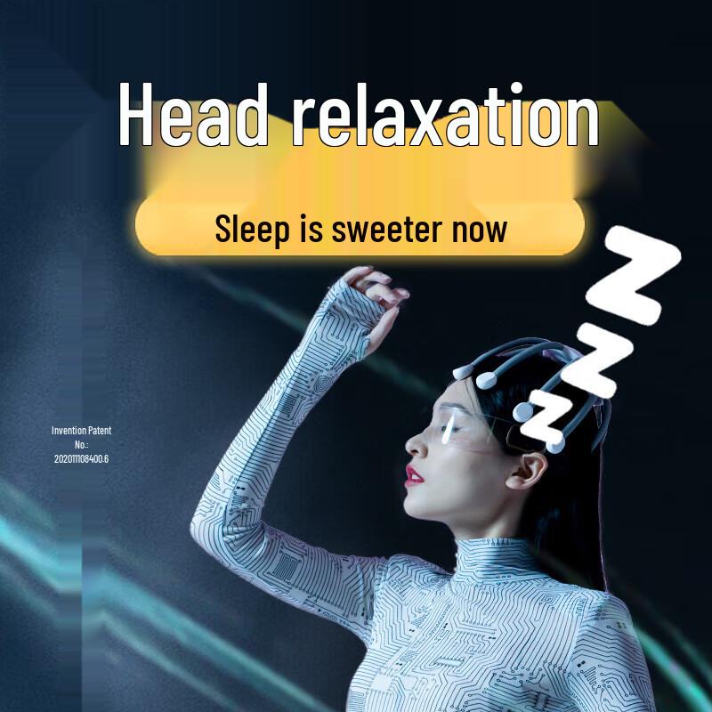 Hezheng Wireless Head Scalp Massager with Bluetooth Music CN plug (adapter included)