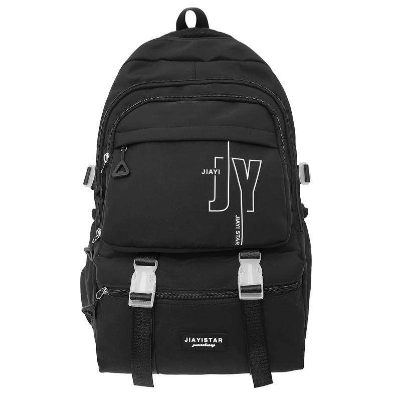 Школьный рюкзак для средней школы, женский рюкзак с буквенным принтом, большой вместимости, дорожный рюкзак