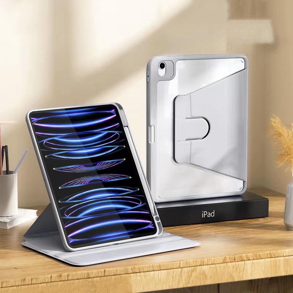360° Rotating iPad Air 4/5 & Pro 13 Case with Adjustable 10.2/10.9 Inch Pen Slot