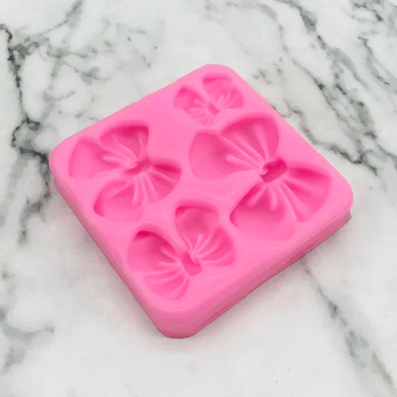 NewArrive 1 шт. милые формочки для бантов с узелками, мягкие силиконовые формы для помадки, смолы, украшения тортов, кондитерские изделия, кухонные принадлежности для выпечки, инструменты