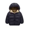 Детские пальто, зимние толстые куртки для мальчиков, теплая плюшевая утепленная верхняя одежда для девочек, меховая куртка с капюшоном, детская одежда, зимний комбинезон