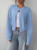 Women's Long Sleeve Knit Cardigan Sweater - Soft, Slimming, and Loose Fit for Autumn/Winter 2025