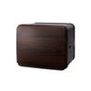 Towel Warmer Dark Brown Wood 8L Towel Steamer C-080, Front-Opening, Grain, Capacity, Compact,