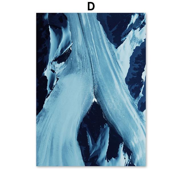 Настенные картины, декор комнаты, синяя цитата, настенное искусство, скандинавское украшение дома, современные картины для гостиной, без рамки