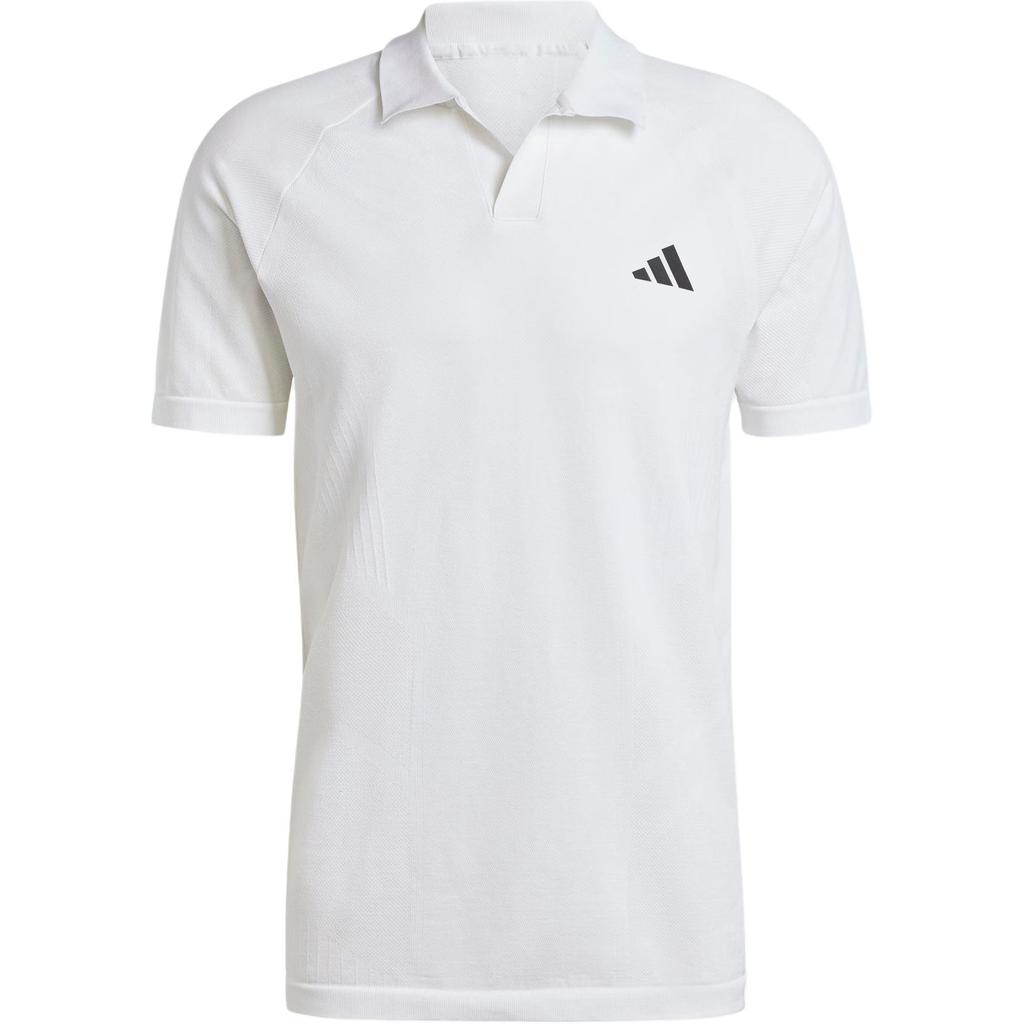 Adidas Logo Quick-Dry Tennis Polo Shirt Men Tops White IM8893