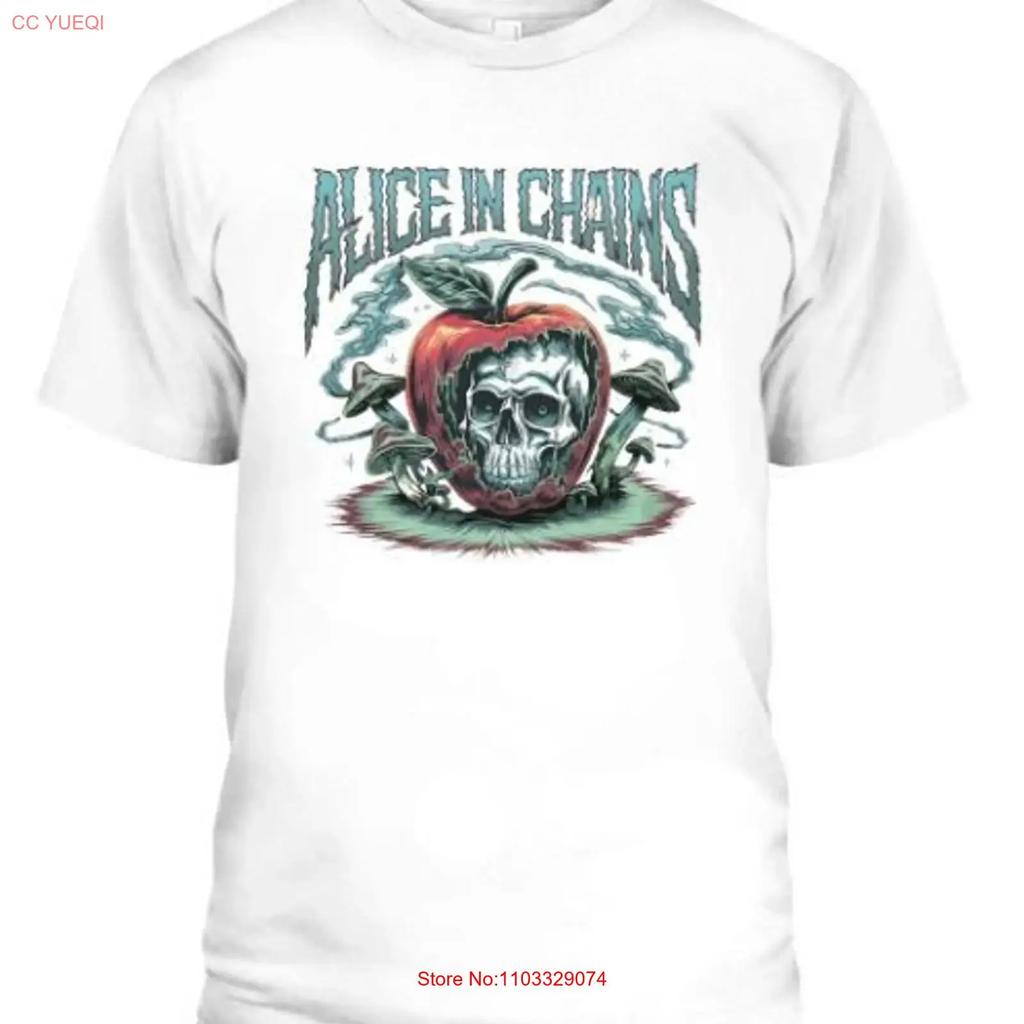 Alice in Chains T Shirt White 2 side 90s Concert And Psychedelic Rooster PA4575 1 vintage Washed Casual Stylish streetwear