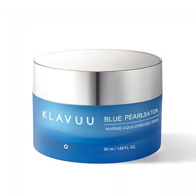 Klavuu BLUE PEARLSATION Marine Aqua Enriched Cream, увлажняющий, KBeauty, корейская косметика, образец