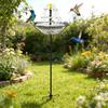 Yousheng Solar Bird Bath Fountain, 3-Tier Cascading Fountain Hanging Bird Bath, Solar Powered Outdoor Hummingbird Bath Fountain, for Garden Backyard
