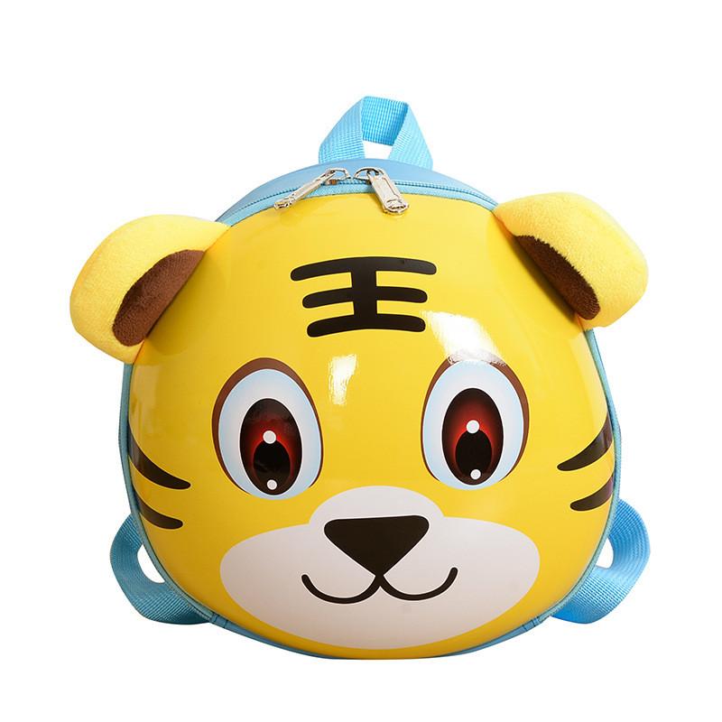 Childrens Tiger Cartoon Backpack With Breathable Nylon For Kids Gift Schoolbag