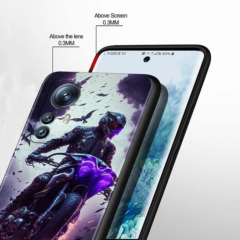 Модель Rider Cool Для Xiaomi Mi 15 14 13 13T 12 12T 12S 11 11i 11T Pro Ultra Lite 5G Черный Мягкий Чехол для Телефона