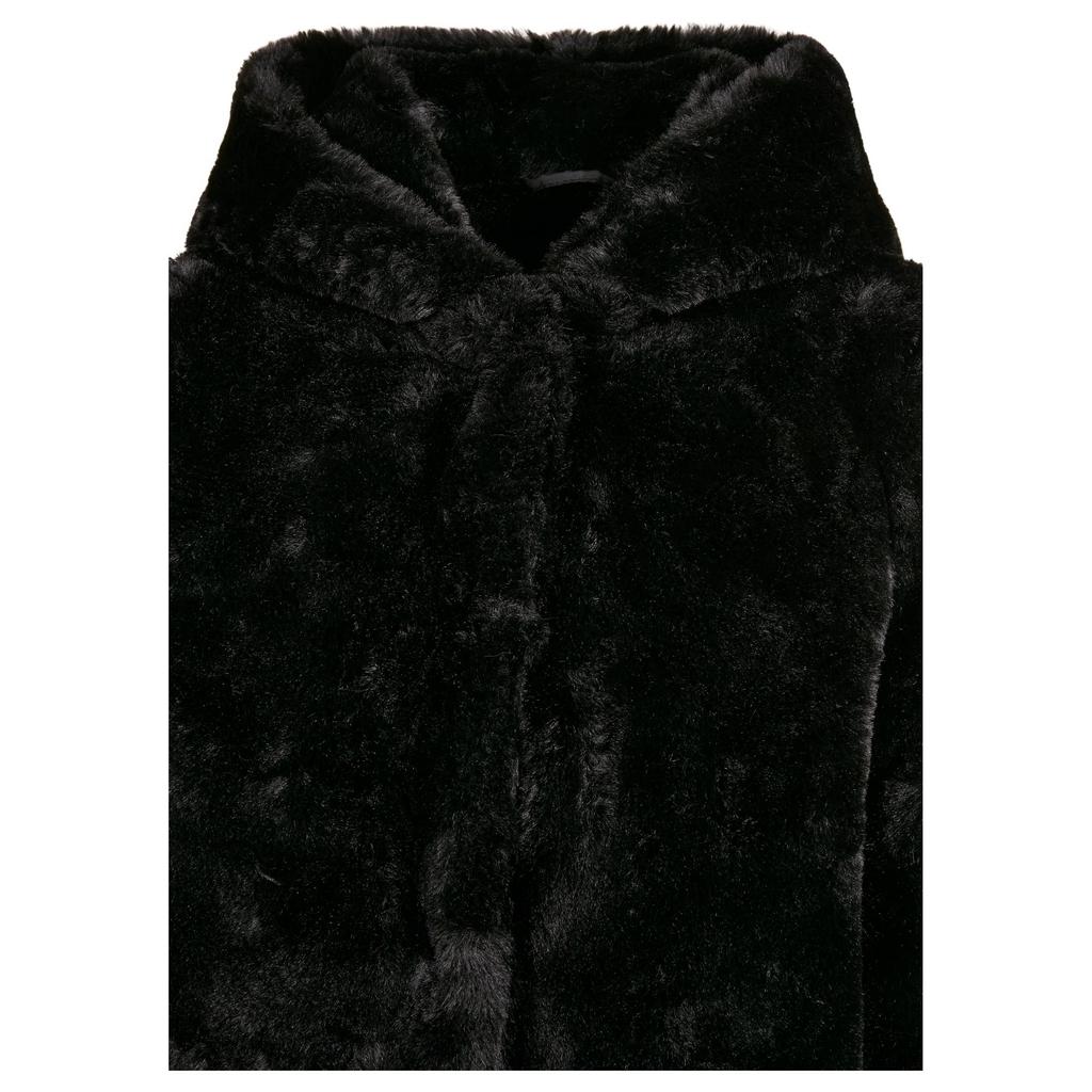 Urban Classics Girls Teddy Fleece Hooded Coat