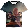 Аниме Sword Art Online Kirito SAO 3D Printed Футболка для взрослых Косплей Смешные Быстросохнущие Крутые Футболки с Коротким Рукавом Топы