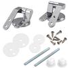 Stainless Steel Seat Hinge Flush Toilet Cover Mounting Connector Toilet Lid Hinge Mounting Fittings Replacement Parts