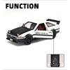 1/32 Toyota Initial D AE86 Функция дрифта Металлическая модель автомобиля Литьевые модели и игрушечные транспортные средства Металлическая модель автомобиля Звук и свет Коллекция Игрушка для детей