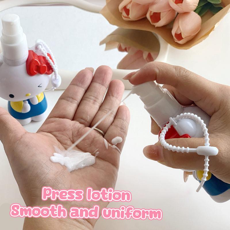 Sanrio Hello Kitty Портативная дорожная бутылка Бутылка для лосьона Бутылка для ванны Бутылка-спрей Бутылка-спрей для дезинфекции от комаров