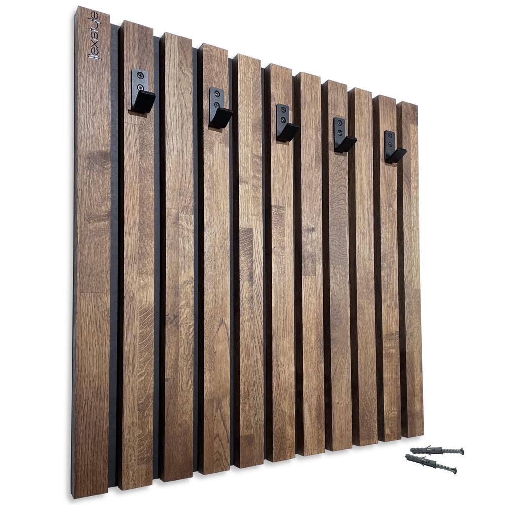 Wooden clothes hanger Lamele 60cm brown
