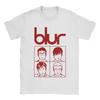 Минималистичная графическая футболка Blur Vintage черная с красно-белым логотипом