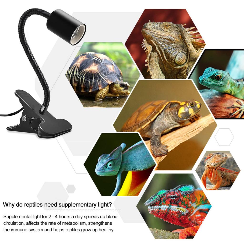 Светильник Clip Light с металлическим цоколем E26, вращающаяся светодиодная лампа для чтения, зажимного типа, фауна и растения, лампа для внутреннего освещения с вилкой и выключателем