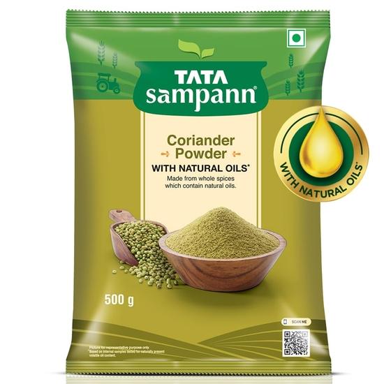 TATA Sampann Кориандр молотый с натуральными маслами, 500 г, Dhania Powder