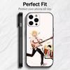 Чехол для телефона с аниме-персонажами D-Doukyuusei для iPhone 17, 16, 15, 14, 13, 12 Plus, Max, мягкий силиконовый, черный