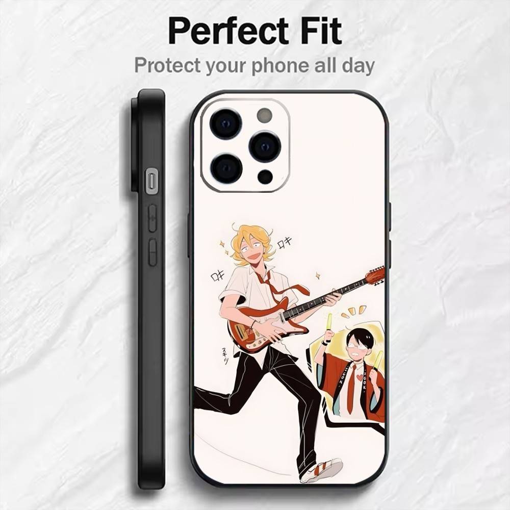 Чехол для телефона с аниме-персонажами D-Doukyuusei для iPhone 17, 16, 15, 14, 13, 12 Plus, Max, мягкий силиконовый, черный