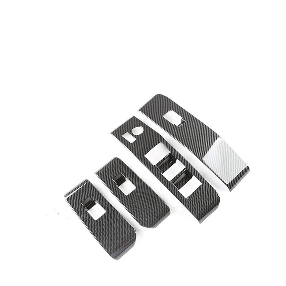 For 2020-2022 Toyota Highlander Window Switch Panel Cover Trim Carbon Fiber Look