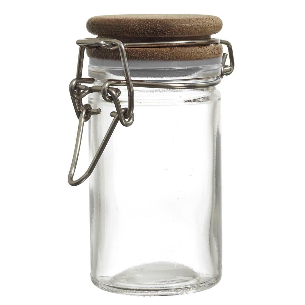 Glass Jar With Acacia Lid 70Ml