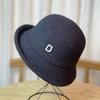 Elegant Top Hat Women's Foldable Basin Hat Bucket Hat Japanese Retro Bucket Hat Autumn and Winter Warm Hat