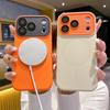 Чехол для iPhone 16 Pro Max: Магнитный цветной блок, Защита от падений для Apple 17 AIR