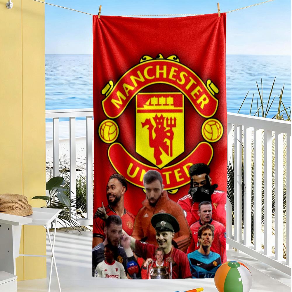 Manchester Beach Towel Super Soft & Absorbent Comfortable Lightweight Suitable for Swimming, Gym, Camping, Yoga Vacation