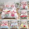 Cartoon Lovely Pig Comfortable Duvet Quilt Cover Pillowcase Bedding Set Children Bedroom Decoration Home Textile