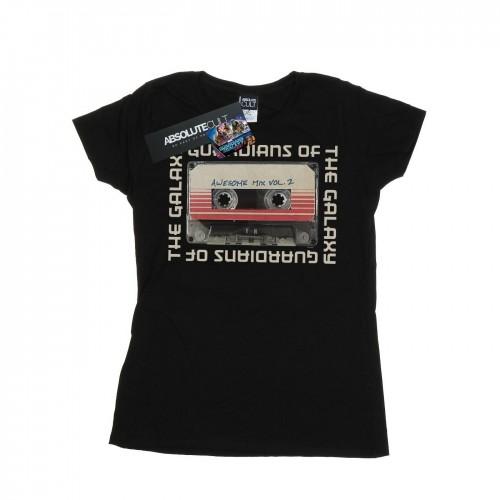 Marvel Womens/Ladies Guardians Of The Galaxy Awesome Mix Cassette Vol. 2 Cotton T-Shirt