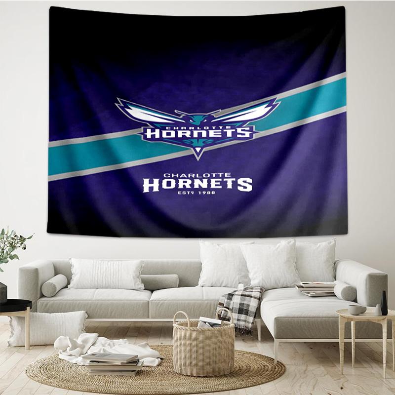 Charlotte-Hornets Logo Quick-Dry Tapestry Hanging for Bedroom,Livingroom, Playroom,Decor Art Room Wall Tapestry Holiday and Birthday Gifts