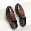 Fashion Oxford Mens Dress Shoes Formal Business Lace-up Full Grain Leather Minimalist Shoes for Men Men Dress Shoes