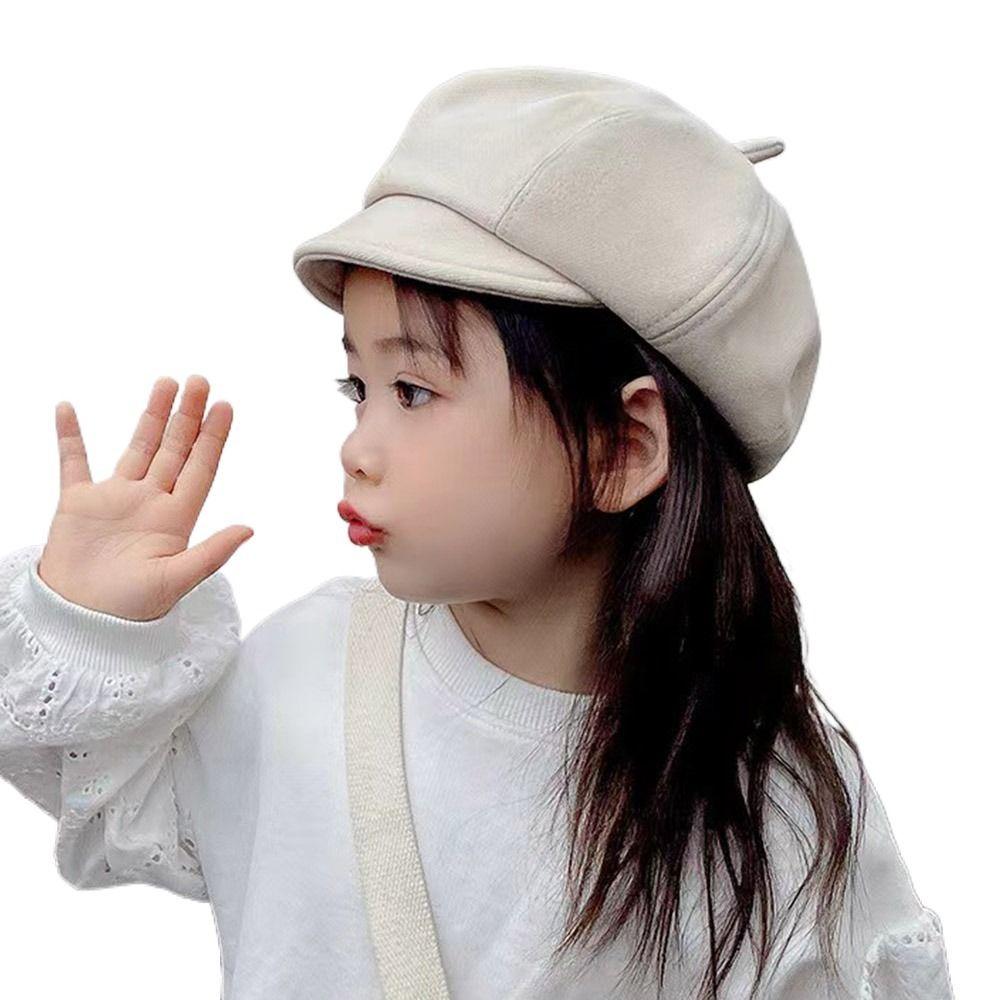 Soft Baby Beret Hat Warm Painter Hat Vintage Kids Berets Boys Girls