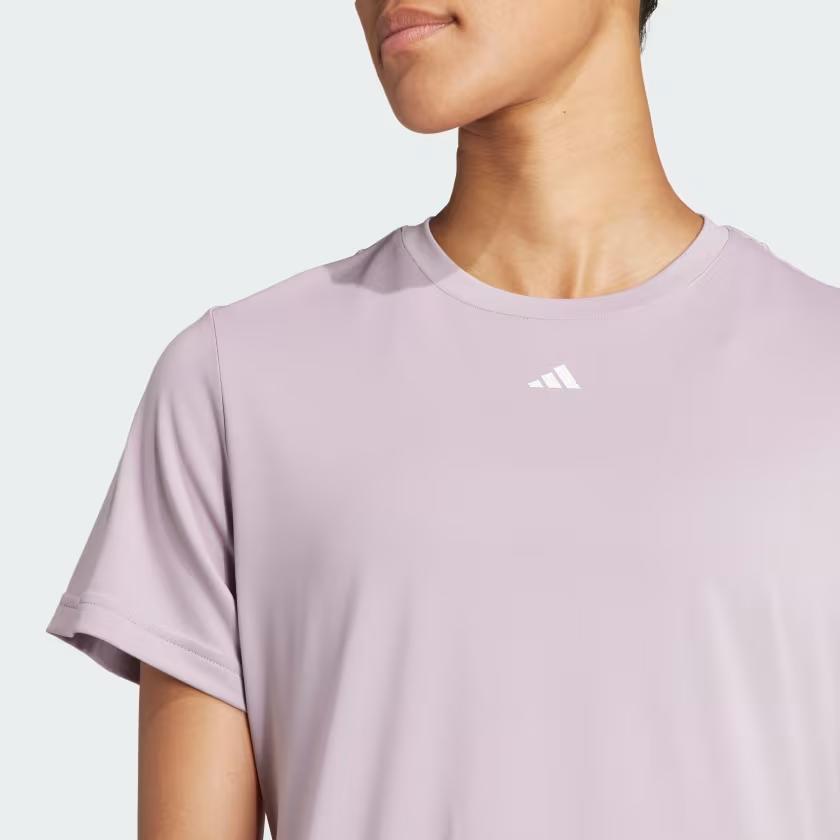 Women's Adidas T Shirts Women's Purple Crew Neck Moderate Other