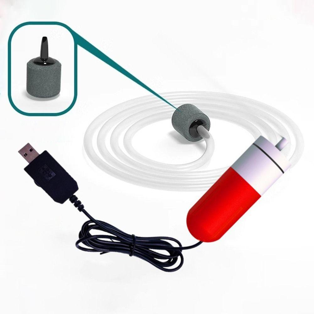 USB Charging Aquarium Oxygen Air Pump Ultra Quiet Oxygen Aerator Air Compressor Aerator Aquarium