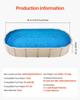 Oval Pool Liner 16.4x9.8ft Unibead Style Pool Liner 47in Wall Height