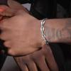 New Fashion Bracelets for Men Boys,Handmade Stainless Steel Link Wristband,Anniversary Birthday Gifts for Him