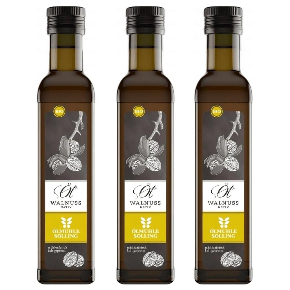 Oilmühle Zoling Organic Raw Pumpkin Seed Oil 250ml 3 pcs