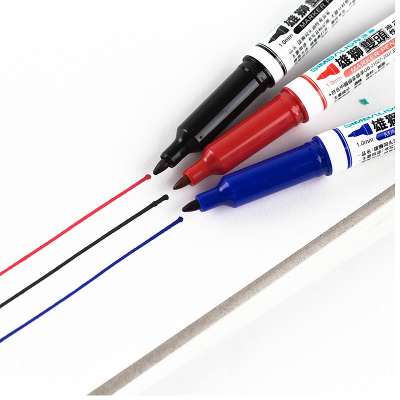 Двусторонние перманентные маркеры, три цвета