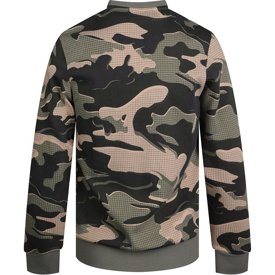Adidas Sweatshirts Men's Camouflage Crew Neck Moderate Regular GM4472