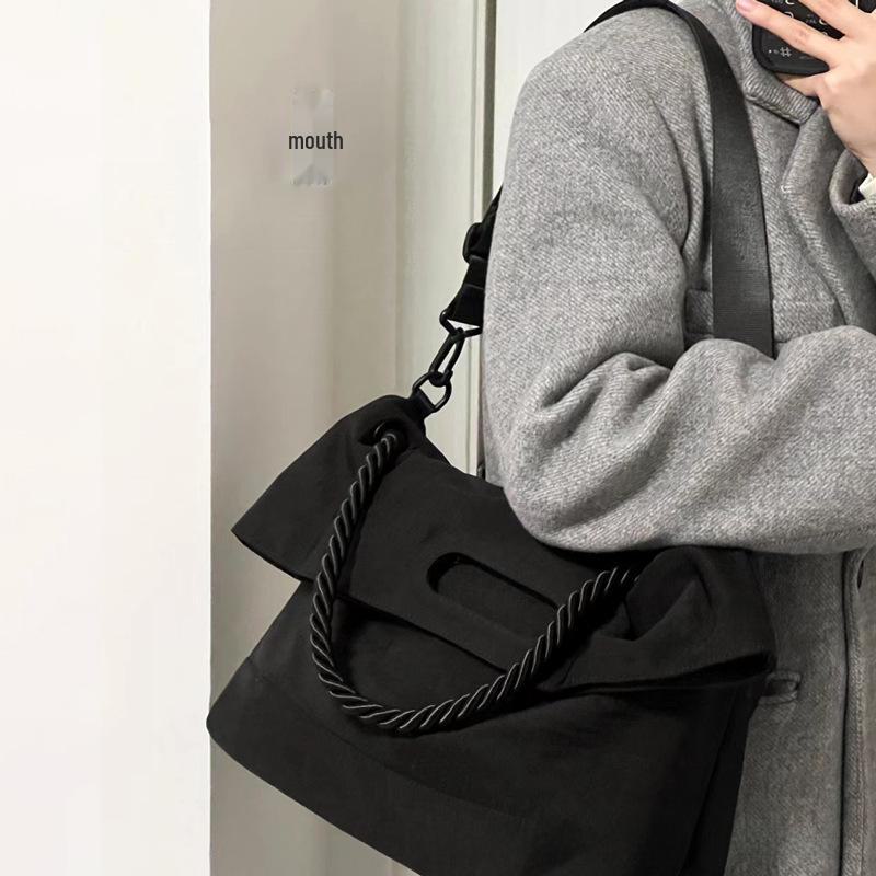 2025 год. Сумка-тоут для поездок на работу: Универсальная сумка-мессенджер с широким ремешком для студентов колледжей