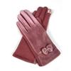 New Womens Gloves Mink Velvet Bowknot Winter New Womens Fingertip Touch Screen Gloves Adult Warm Gloves