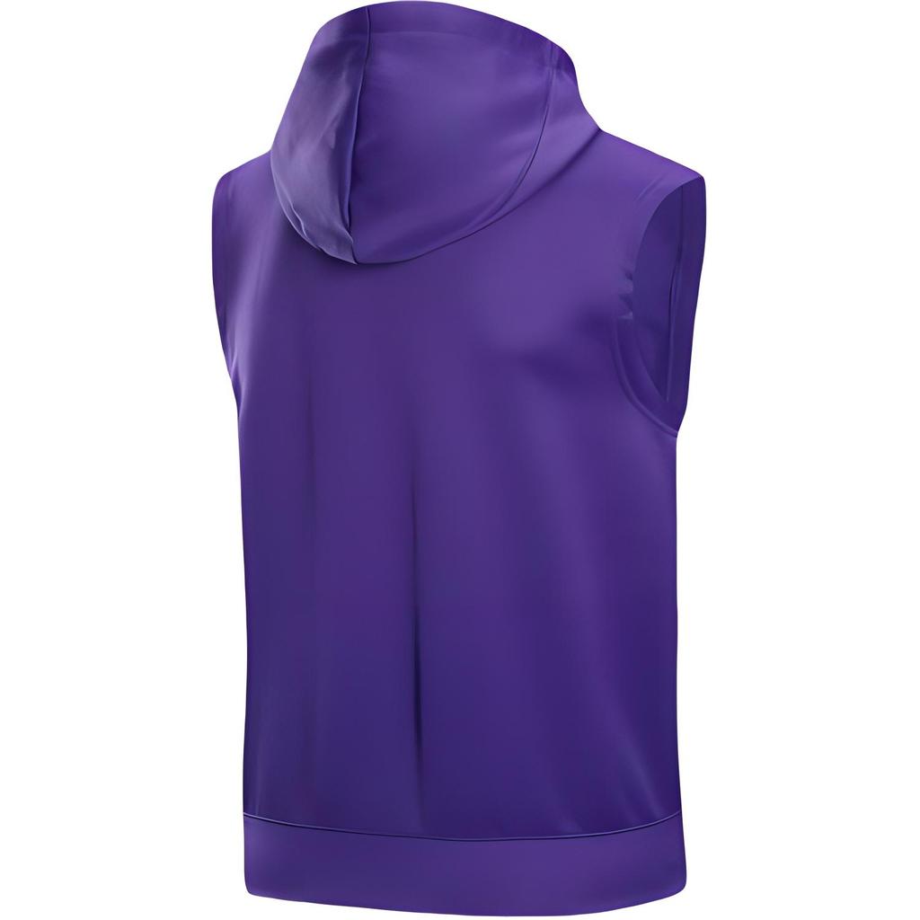 Nike Dri-Fit Nba Spotlight Лос-Анджелес Лейкерс Худи без рукавов с капюшоном Свободное Мужские толстовки Фиолетовый Желто-желтый HJ9174-504