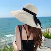Рыбацкая шляпа с большими полями, летняя уличная шляпа от солнца с бантом, туристическая шляпа от солнца, женская пляжная шляпа-ведро